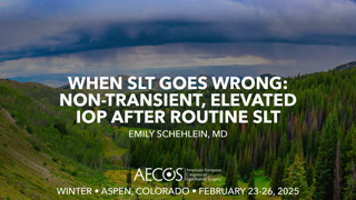 Case: When SLT goes wrong &mdash; non-transient, elevated IOP after routine SLT